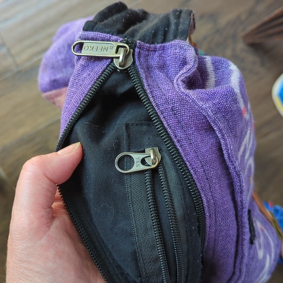 Napal Fair Trade Purple Shoulder Bag - Picture 5 of 7